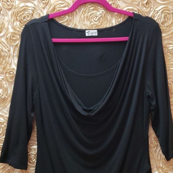 2/$40 π€Thyme Black Blouse π Very Soft - Picture 2 of 9